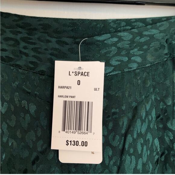 NWT Revolve L*Space Green Harlow Pants in Ultramarine - Picture 3 of 5